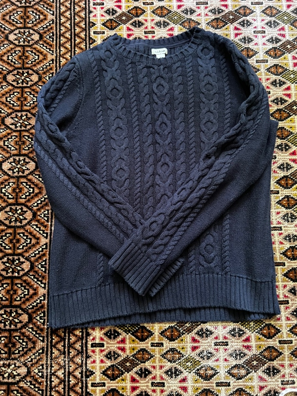 L.L. Bean cotton fisherman sweater